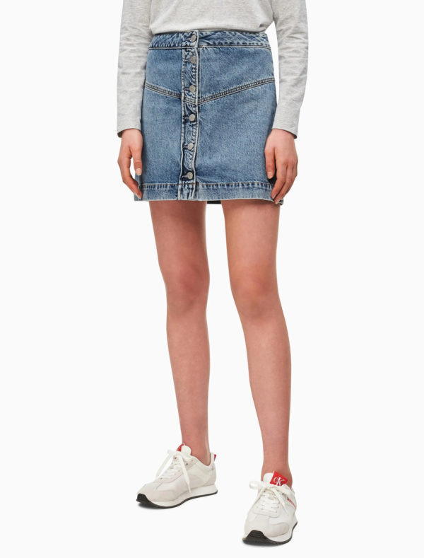 Calvin Klein dámská džínová sukně Button - 29/NI (911)