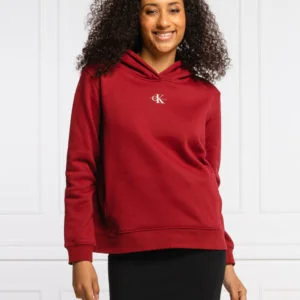 Calvin Klein dámská vínová mikina - S (XKF)