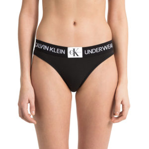 Calvin Klein dámské černé kalhotky - XS (001)