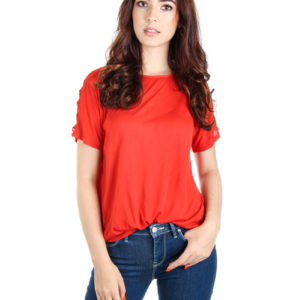 Pepe Jeans dámské červené tričko Kelli - XS (274)