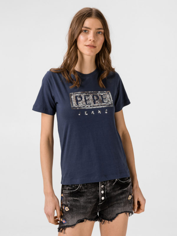 Pepe Jeans dámské tmavě modré tričko Charis - M (584)