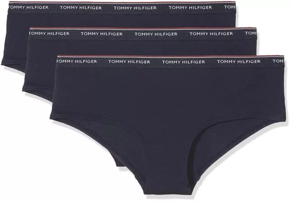 Tommy Hilfiger dámské tmavě modré kalhotky 3pack - XS (416)