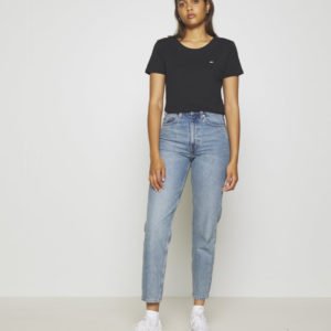 Tommy Jeans dámské černé triko JERSEY - XS (BDS)