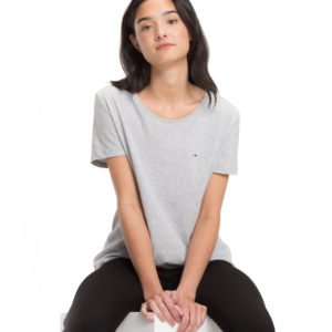 Tommy Jeans dámské šedé tričko - L (038)