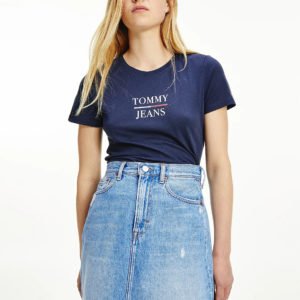 Tommy Jeans dámské tmavě modré tričko - XS (C87)