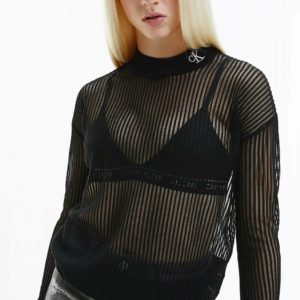 Calvin Klein dámský černý svetr - L (BEH)
