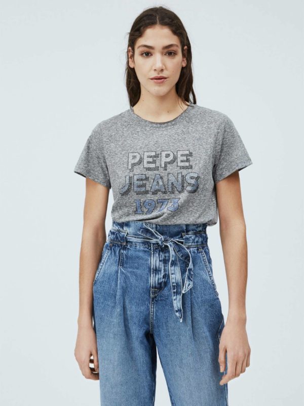 Pepe Jeans dámské šedé tričko Bibiana - XS (933)