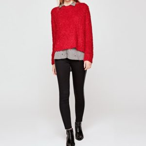 Pepe Jeans dámský červený svetr Sita - XS (280)