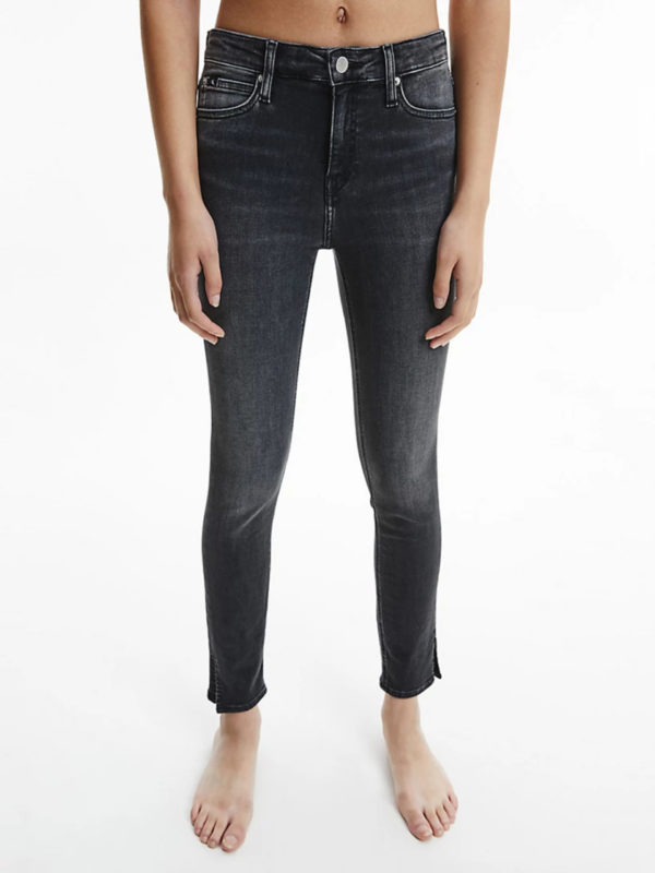 Calvin Klein dámské tmavě šedé džíny - 28/NI (1BY)