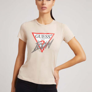 Guess dámské béžové tričko - XS (G1G2)