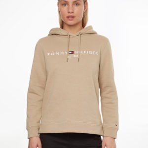 Tommy Hilfiger dámská béžová mikina Hoodie - XL (AEG)