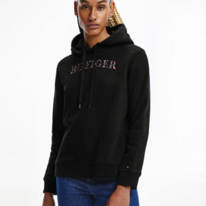 Tommy Hilfiger dámská černá mikina - XS (BDS)