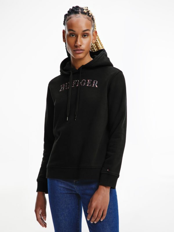 Tommy Hilfiger dámská černá mikina - XS (BDS)