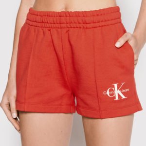 Calvin Klein dámské červené teplákové šortky - L (XL1)