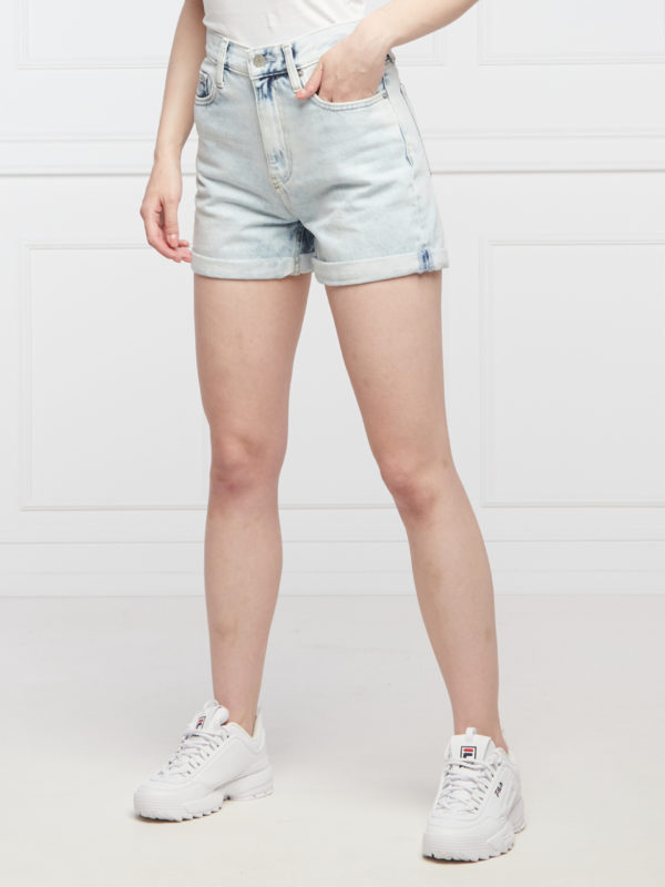 Calvin Klein dámské džínové Mom šortky - 30/NI (1AA)