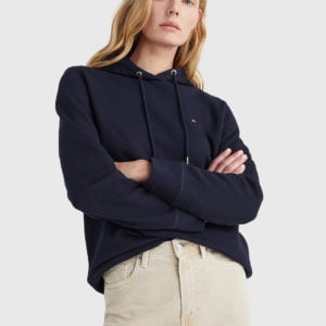 Tommy Hilfiger dámská tmavě modrá mikina - XS (DW5)