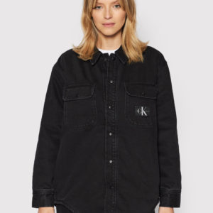 Calvin Klein dámská černá džínová bunda - XS (1BY)
