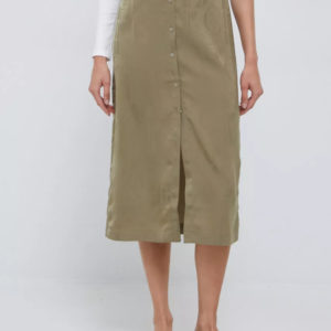 Calvin Klein dámská olivově zelená sukně - XS (0HD)