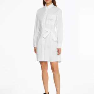 Calvin Klein dámské bílé košilové šaty - S (YAF)