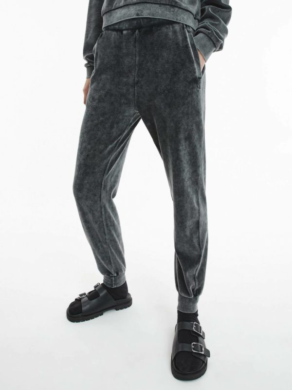 Calvin Klein dámské tmavě šedé tepláky - XS (BEH)