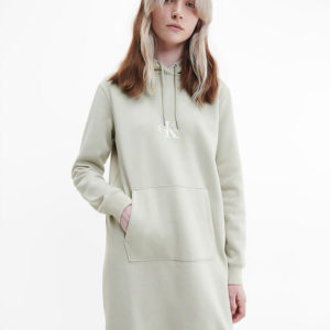 Calvin Klein dámské zelené mikinové šaty - XS (RB8)