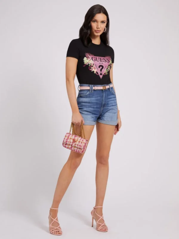 Guess dámské černé tričko - XS (JBLK)