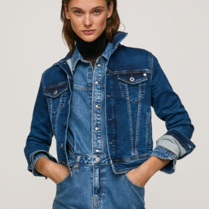 Pepe Jeans dásmká tmavě modrá džínová bunda Core - S (0)