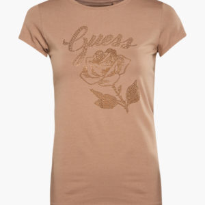 Guess dámské hnědé tričko  - XS (G1FL)