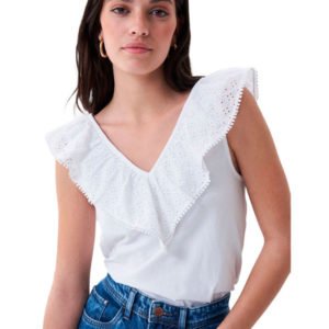 Salsa Jeans dámský bílý top - S (1)