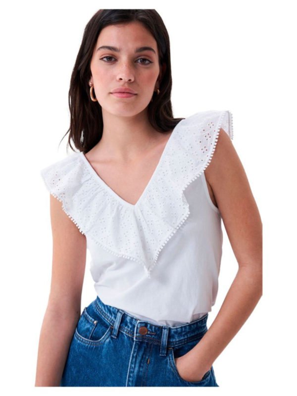 Salsa Jeans dámský bílý top - S (1)