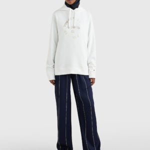 Tommy Hilfiger dámská bílá mikina - L (YBL)