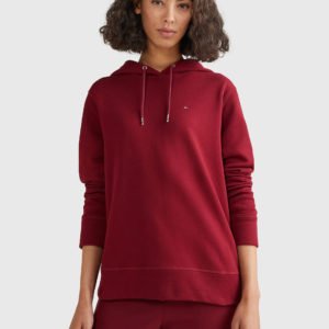 Tommy Hilfiger dámská bordo mikina - XS (XJS)