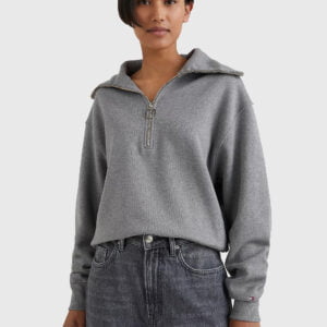Tommy Hilfiger dámská šedá mikina - XS (PJA)