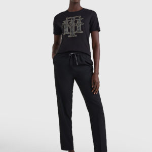 Tommy Hilfiger dámské černé tričko - XS (BDS)