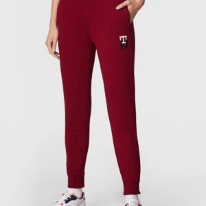 Tommy Hilfiger dámské vínové tepláky - L (XJS)