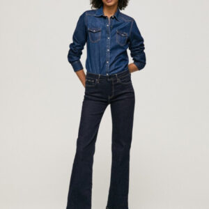 Pepe Jeans dámské tmavě modré džíny Aubrey - 30/32 (000)