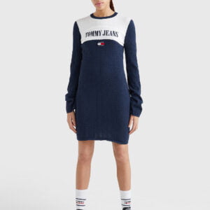 Tommy Jeans dámské modré šaty - XS (C87)