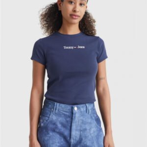 Tommy Jeans dámské tmavě modré tričko - XS (C87)