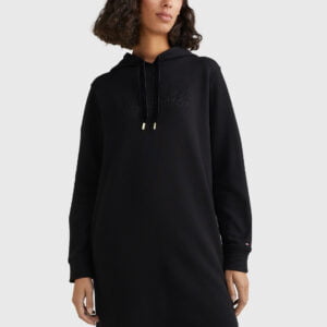 Tommy Hilfiger dámské černé mikinové šaty  - XS (BDS)