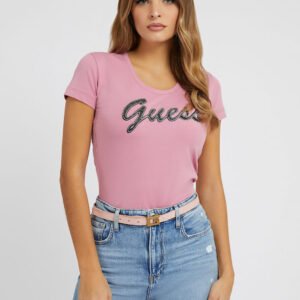 Guess dámské růžové tričko - XS (G67G)