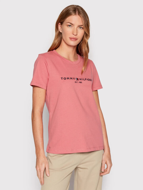 Tommy Hilfiger dámské starorůžové tričko - L (T1A)