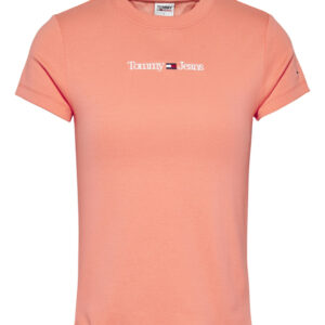 Tommy Jeans dámské broskvové tričko - XL (TKL)