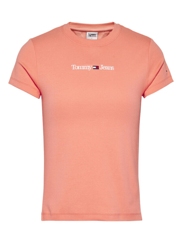 Tommy Jeans dámské broskvové tričko - XS (TKL)