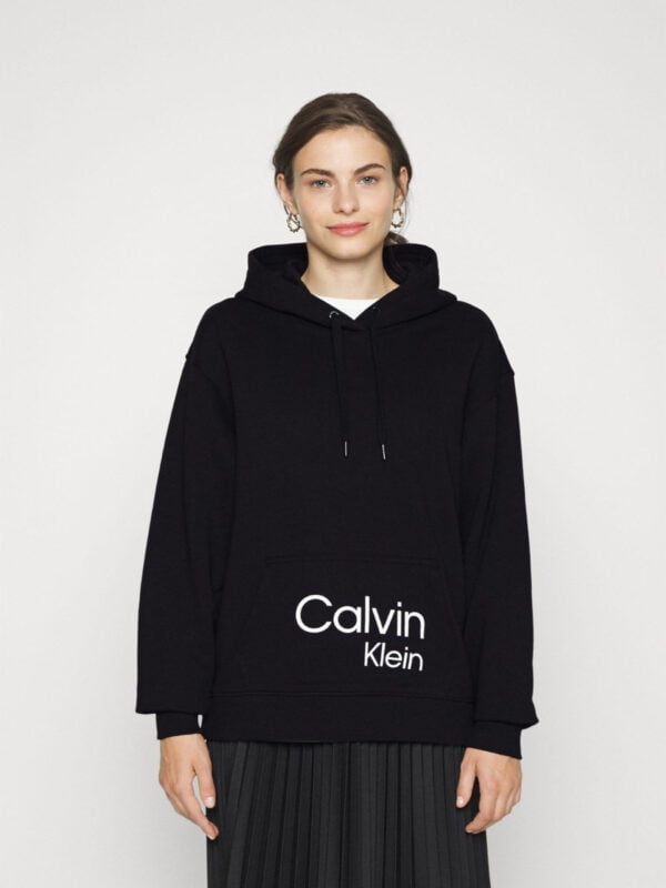 Calvin Klein dámská černá mikina Oversized - XS (BEH)