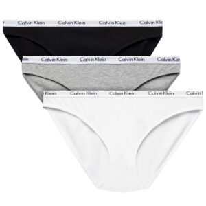 Calvin Klein dámské kalhotky 3PK - S (999)