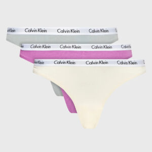 Calvin Klein dámské tanga 3PK - XS (CFU)