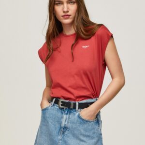 Pepe Jeans dámské červené tričko BLOOM - M (217)