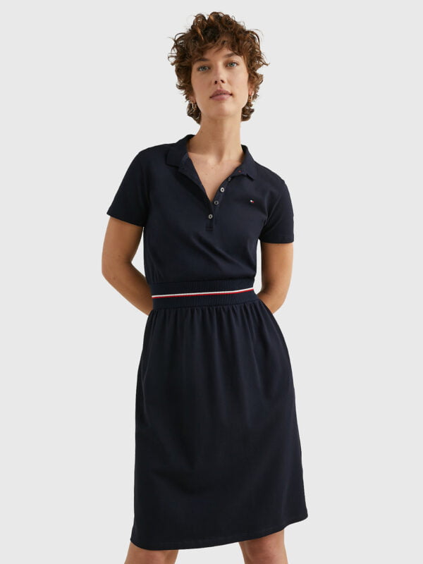 Tommy Hilfiger dámské modré polo šaty - XS (DW5)