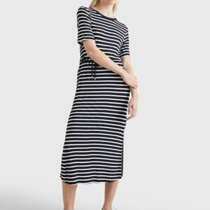 Tommy Hilfiger dámské pruhované šaty - XL (0X1)