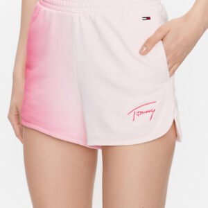 Tommy Jeans dámské růžové šortky - XS (TJN)